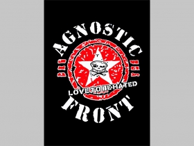 Agnostic Front chrbtová nášivka veľkosť cca. A4 (po krajoch neobšívaná)